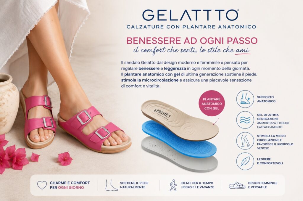 Calzature Gelattto con plantare anatomico