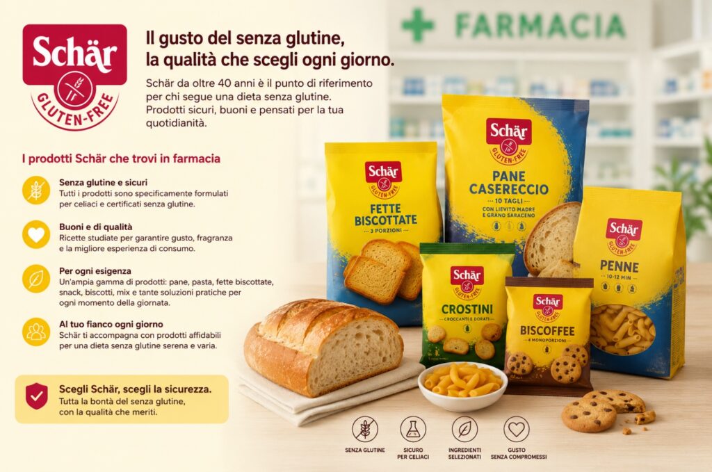 Dr. Schar, il gusto del senza glutine, la qualità che scegli ogni giorno